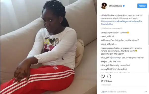 Singer 2face Gushes Over His Beautiful Daughter With Annie Idibia (Photo)